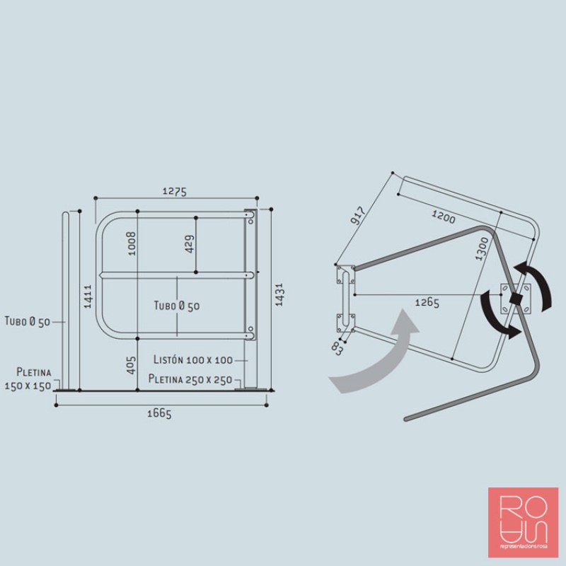 Barrera de pas selectiva